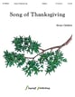 Song of Thanksgiving Handbell sheet music cover